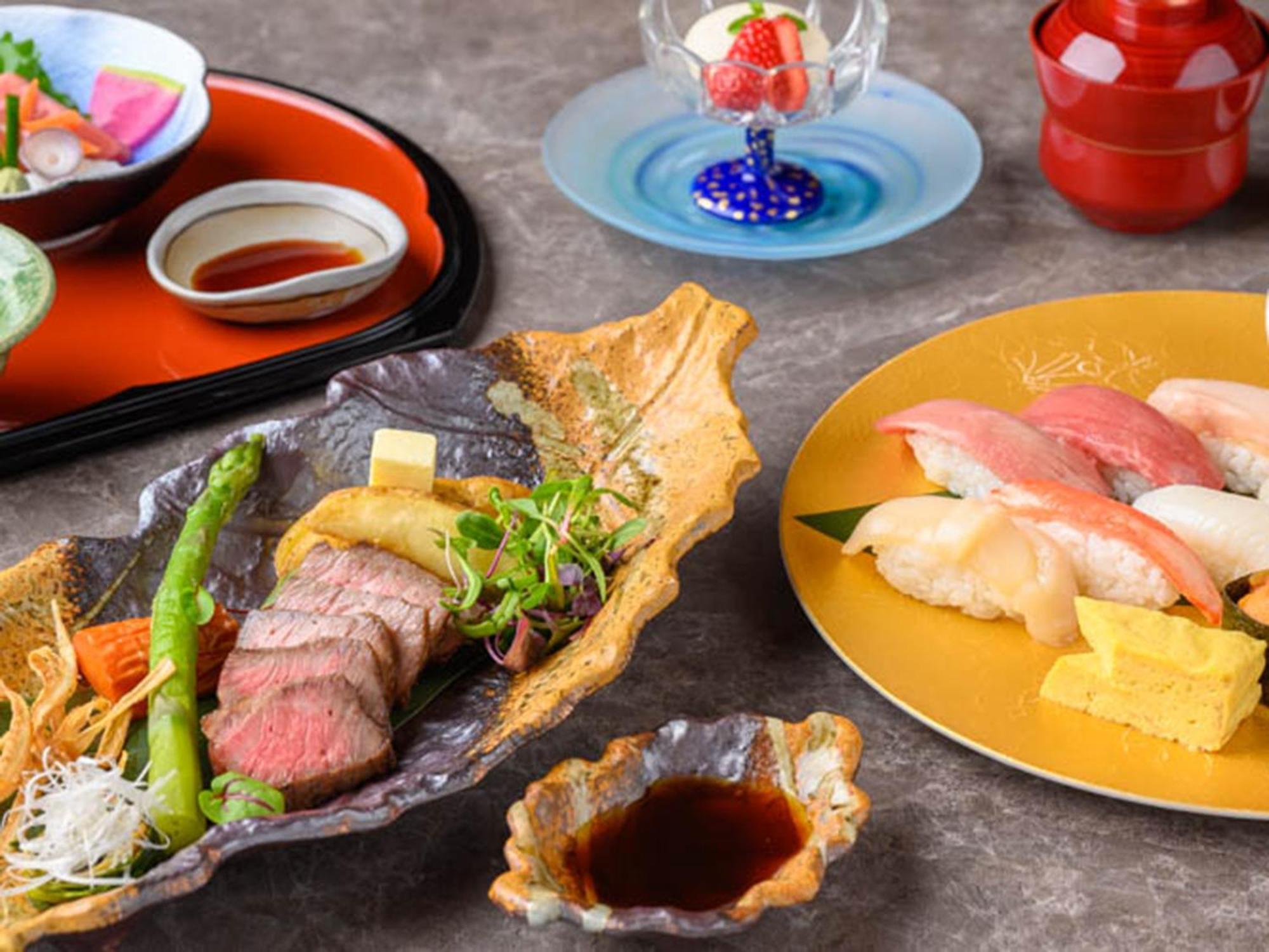 Shin Furano Prince Hotel Exterior foto A selection of Japanese cuisine